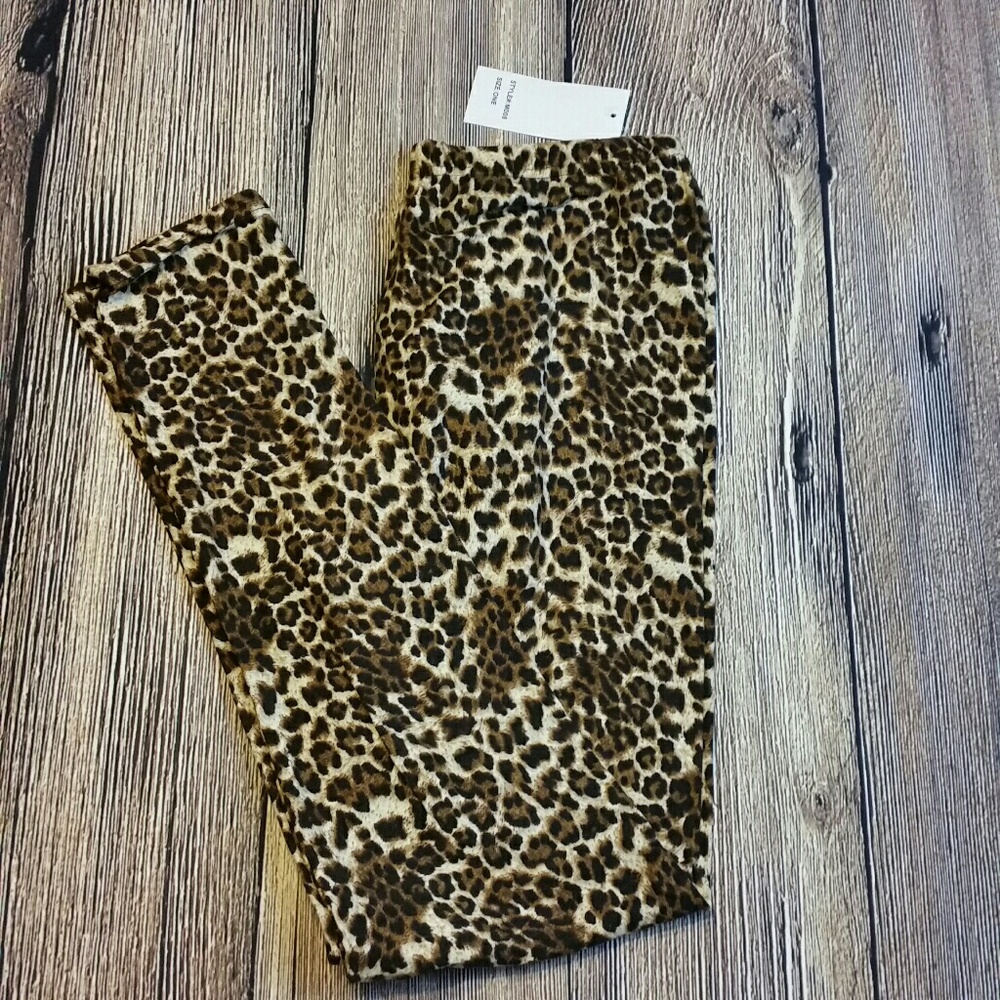 OS Leggings Leopard Print Super Soft